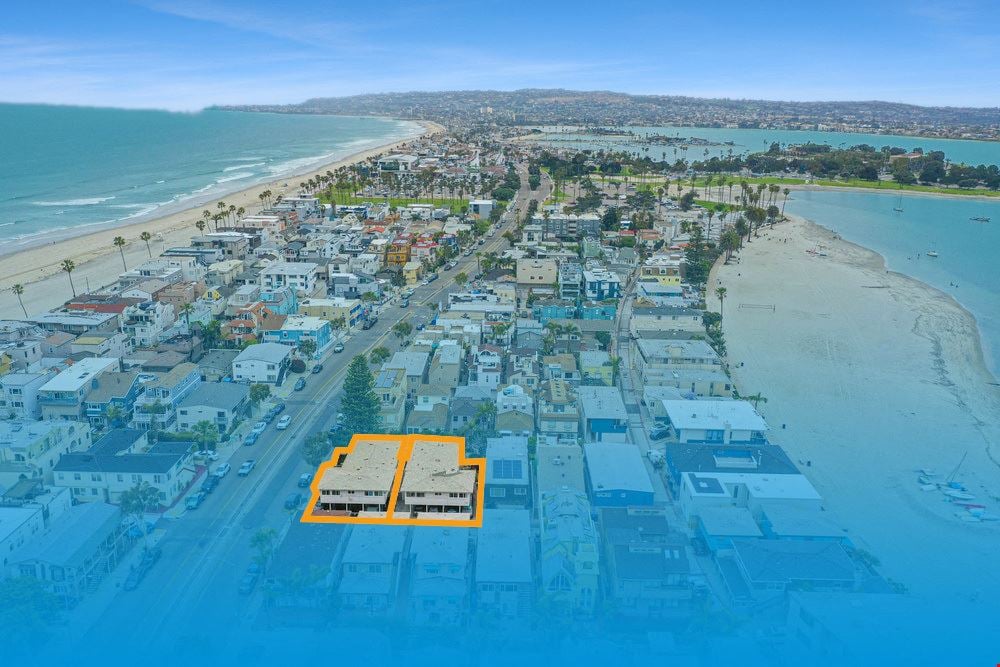 Two Adjacent Lots | 10 Units | Mission Beach