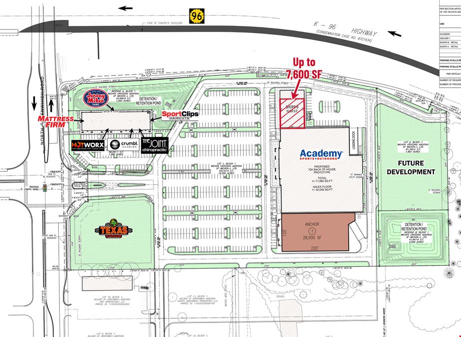 RETAIL SPACE AVAILABLE AT WICHITA CROSSING
