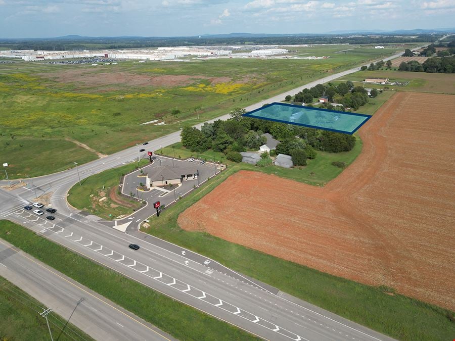 Acreage with Home along Old Hwy 20 near Greenbriar intersection