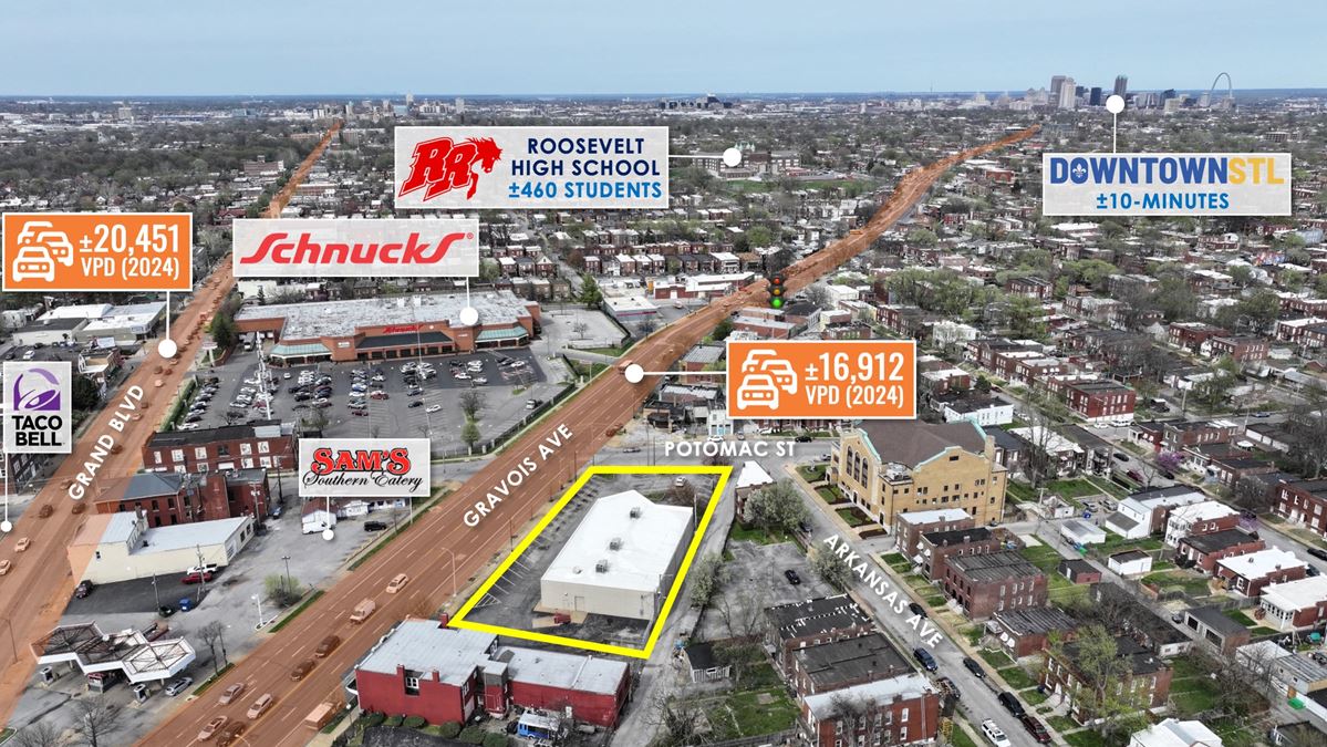 REIT Sale | Former Advance Auto Parts | 16K VPD | Schnucks Shadow