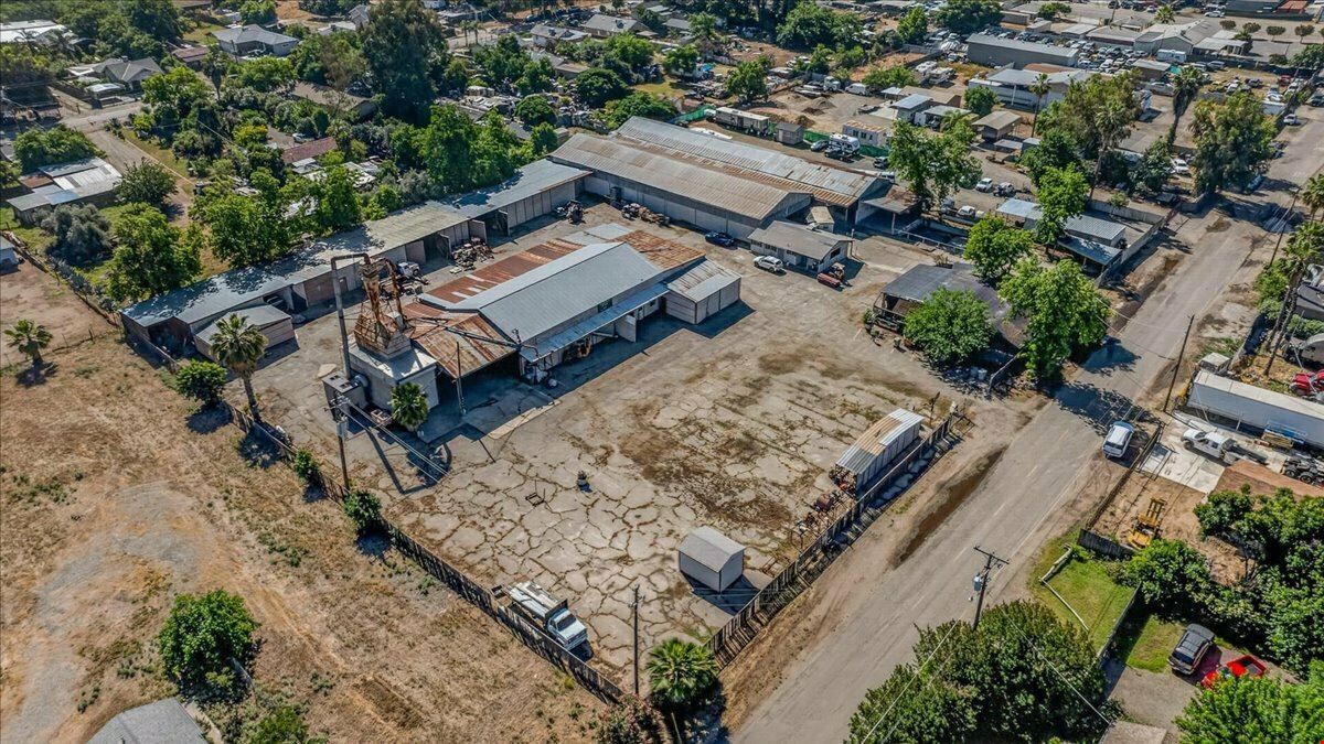 Open Industrial Buildings on 2.14 AC Fenced Land