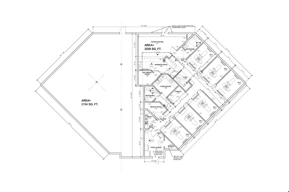 Free Standing Building With Drive Thru Lanes