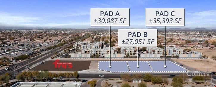 Retail Pads for Ground Lease Build-to-Suite or Sale