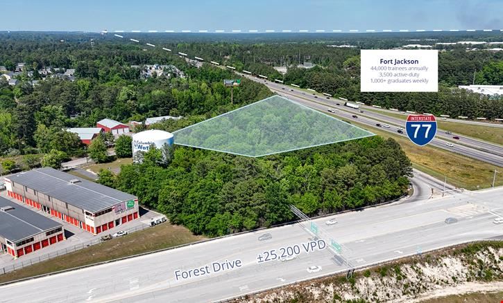 ±2.3-Acre Commercial Opportunity with I-77 and Forest Drive Visibility | Columbia, SC