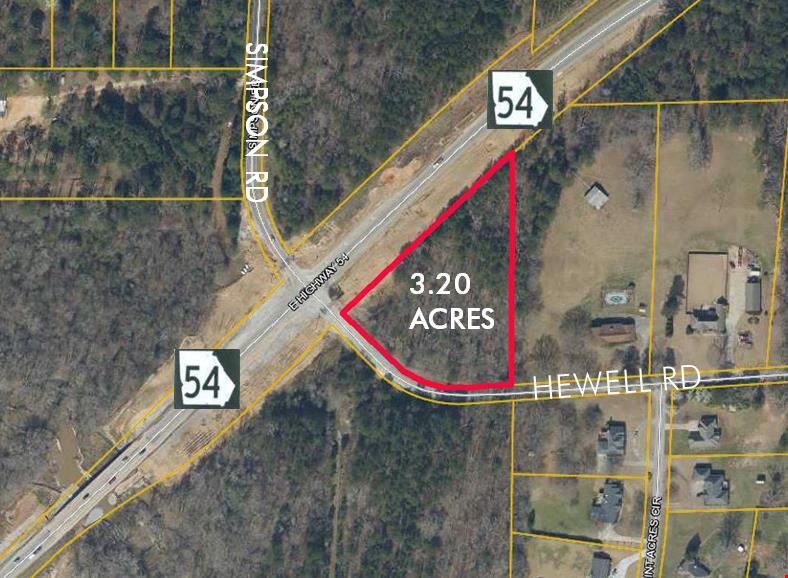 +/-3.2 Acres For Sale Hwy 54E and Hewell Rd