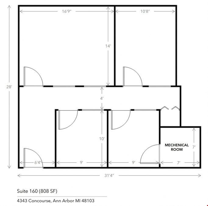 Concourse Office Center - Office Suites for Lease - Ann Arbor / Pittsfield Twp