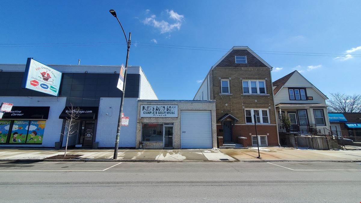 Prime North Center Retail Front + Dual Drive-In Warehouse/Garage