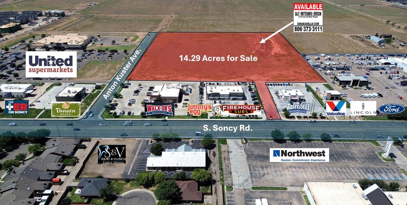 14.29 Acres at S. Soncy Road & Anton Kuster Avenue