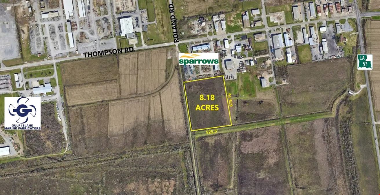 8 Industrial Acres off Thompson Rd in Houma