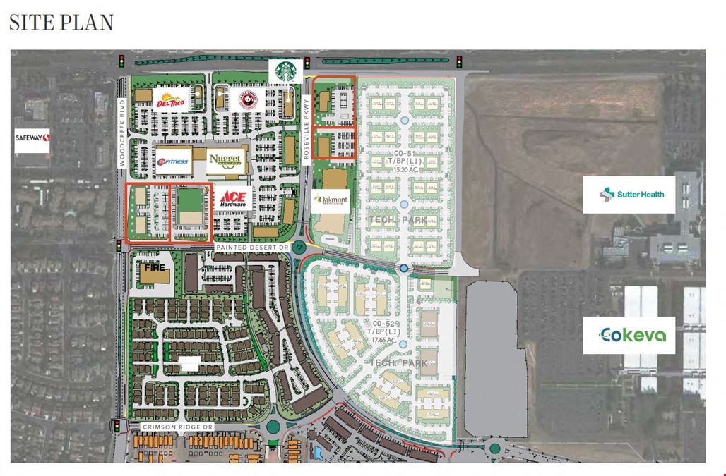 Gas/Service Station Site - 1.8ac - SEC of Blue Oaks Blvd & Roseville Pkwy