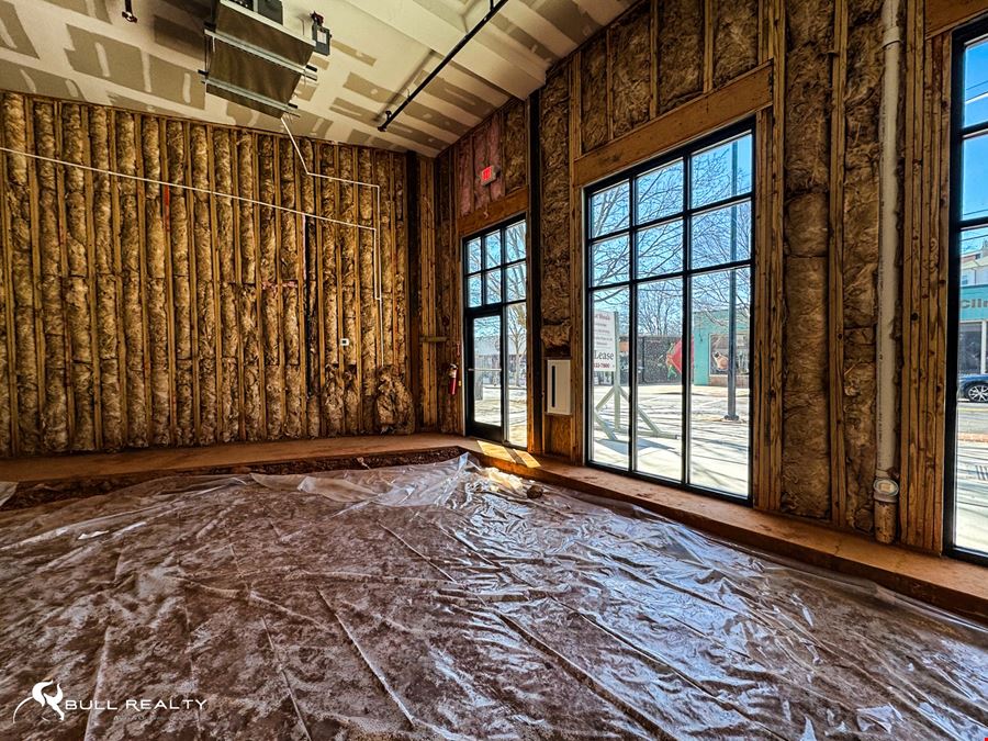 First Generation Retail/Restaurant Space for Lease