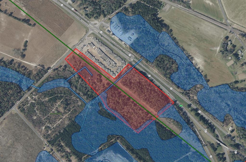 24.81 Acres of Highway Commercial Land on US Hwy 74