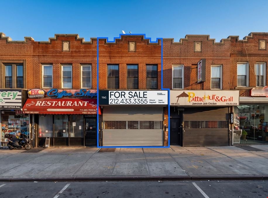 191A Utica Avenue | Crown Heights Renovated Mixed-Use Building With Retail & Residential Space