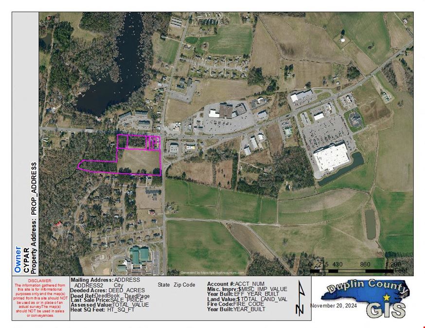 Royal Farms Improved Outparcel Sites NC Hwy 41 & 11 Wallace NC
