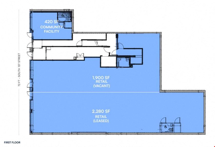 6,400 SF | Building Condo in Prime Williamsburg with 3 Commercial Spaces for Sale