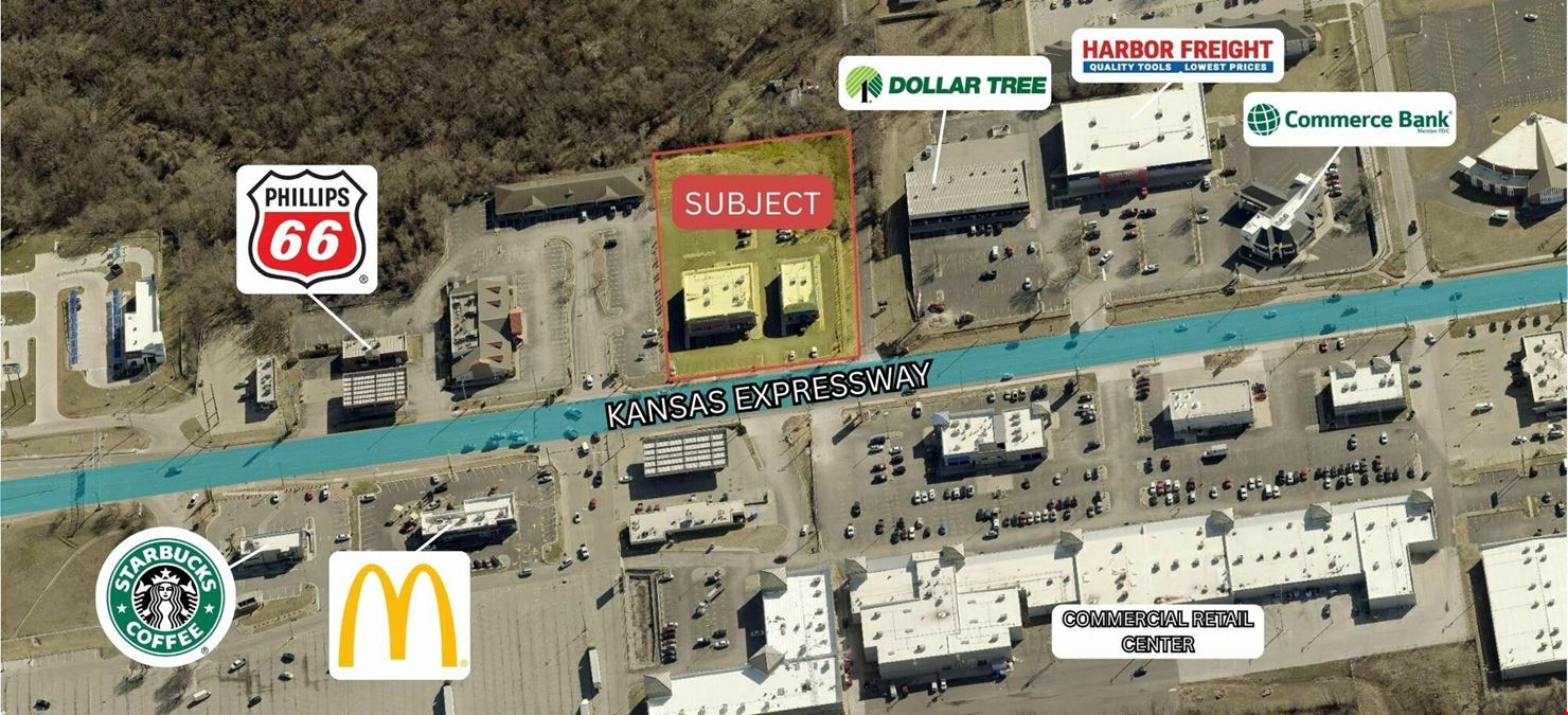 RETAIL CENTER FOR LEASE ON KANSAS EXPRESSWAY