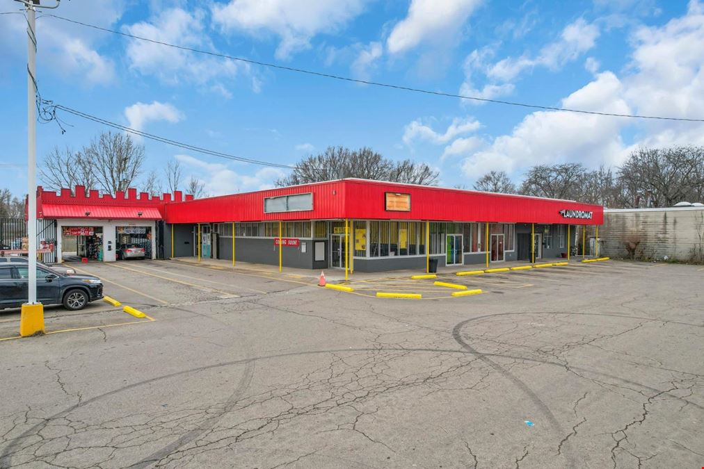 Southside Columbus laundromat, retail space, and drive-thru 1501-1511 Frebis Avenue