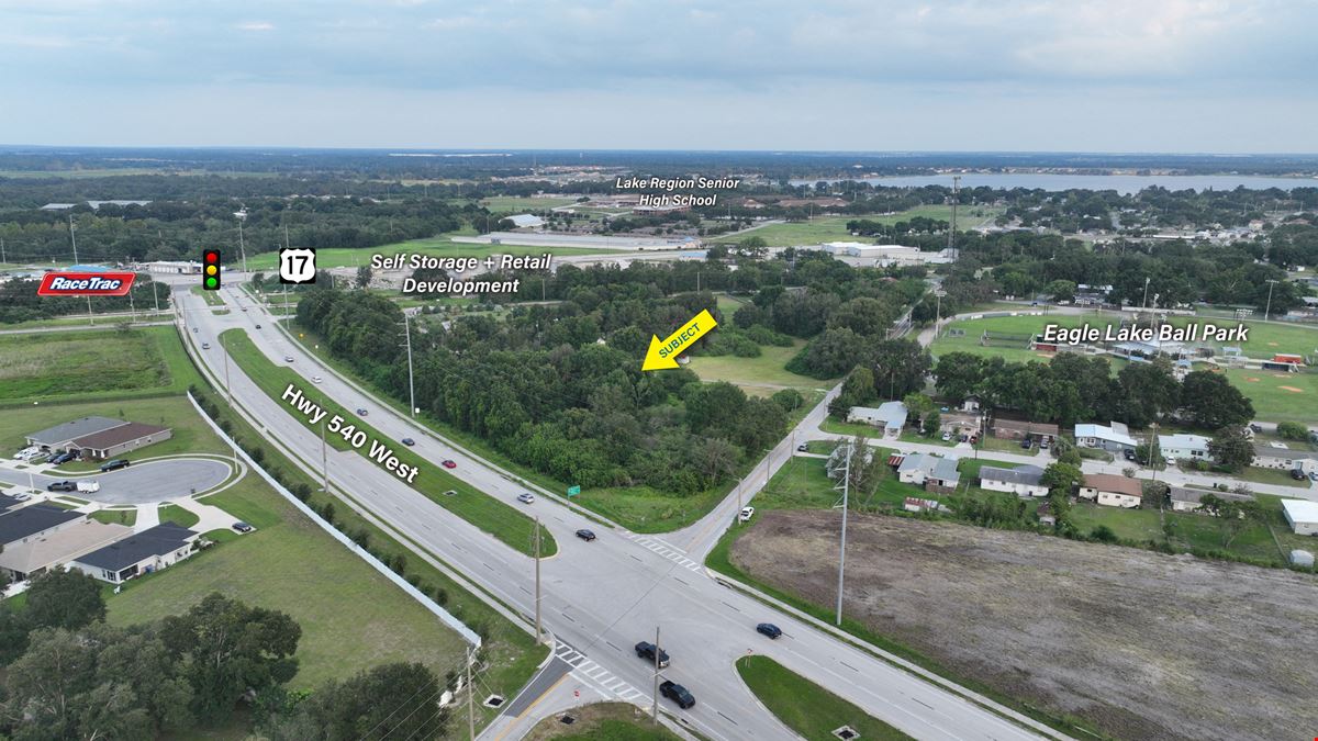 Hwy 540 W and Cooley Rd Development Corner