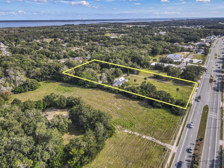 Prime Commercial 3.02+- Acres With Existing Single Family Residence- “Mims-Space Coast Florida"
