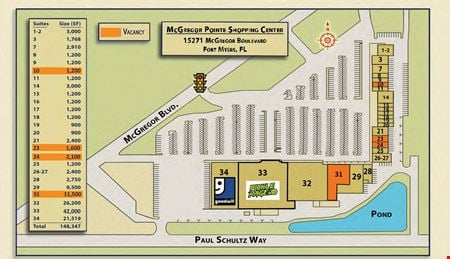 Preview of Retail space for Rent at 15291 McGregor Blvd