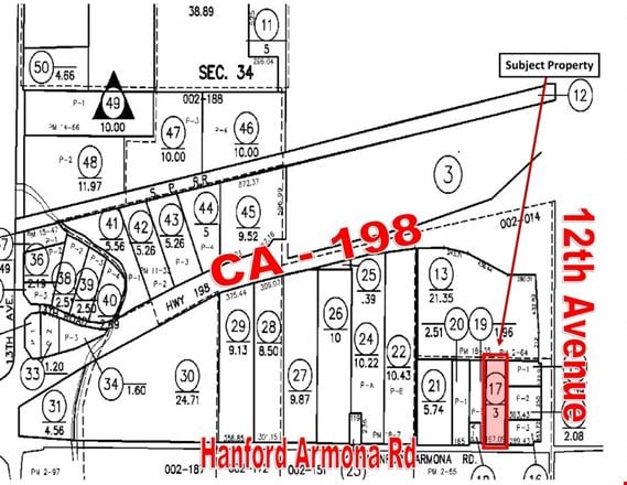 Preview of VacantLand space for Rent at 1798 Hanford Armona Rd