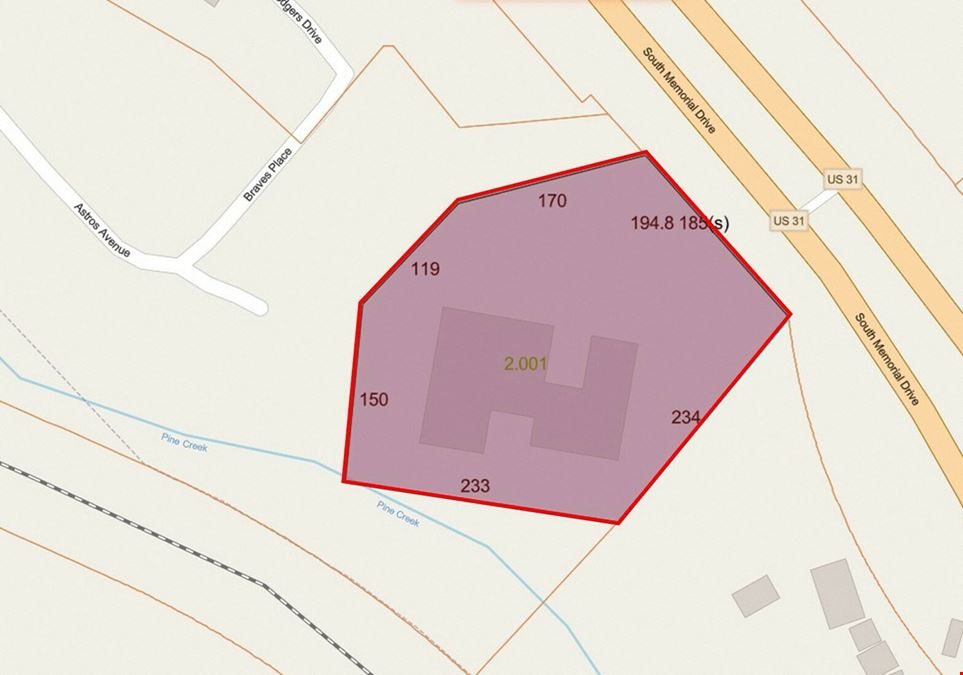 1676 S. Memorial Dr. - Building & Highway Access in Prattville