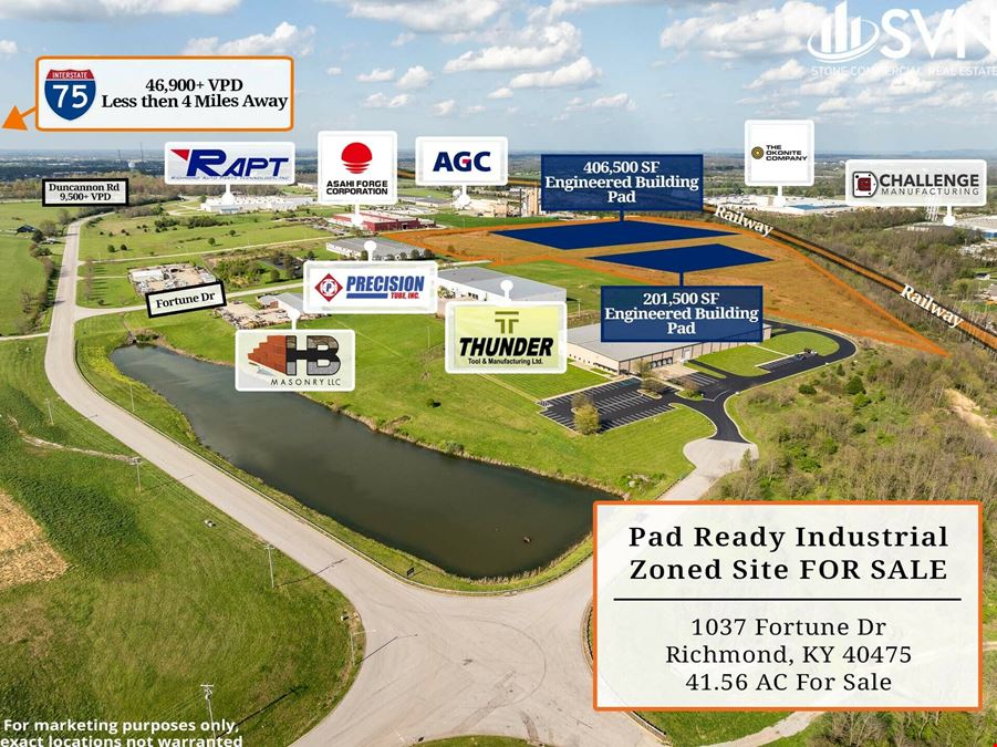 Shovel Ready I-75 Industrial Site FOR SALE