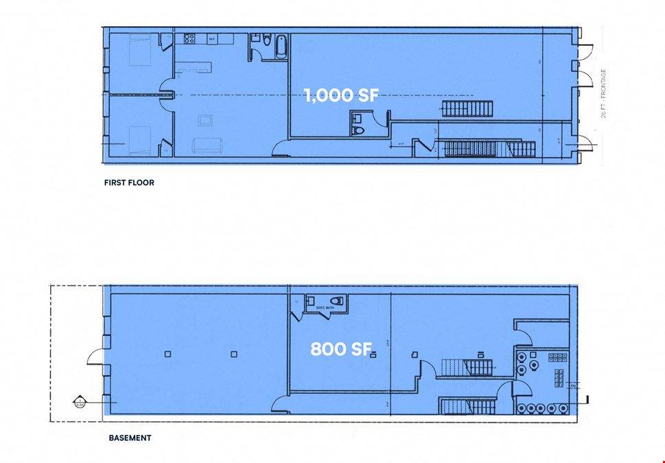 1,000 SF | 73 Washington Avenue | Ground Floor Retail with 800 SF Basement for Lease