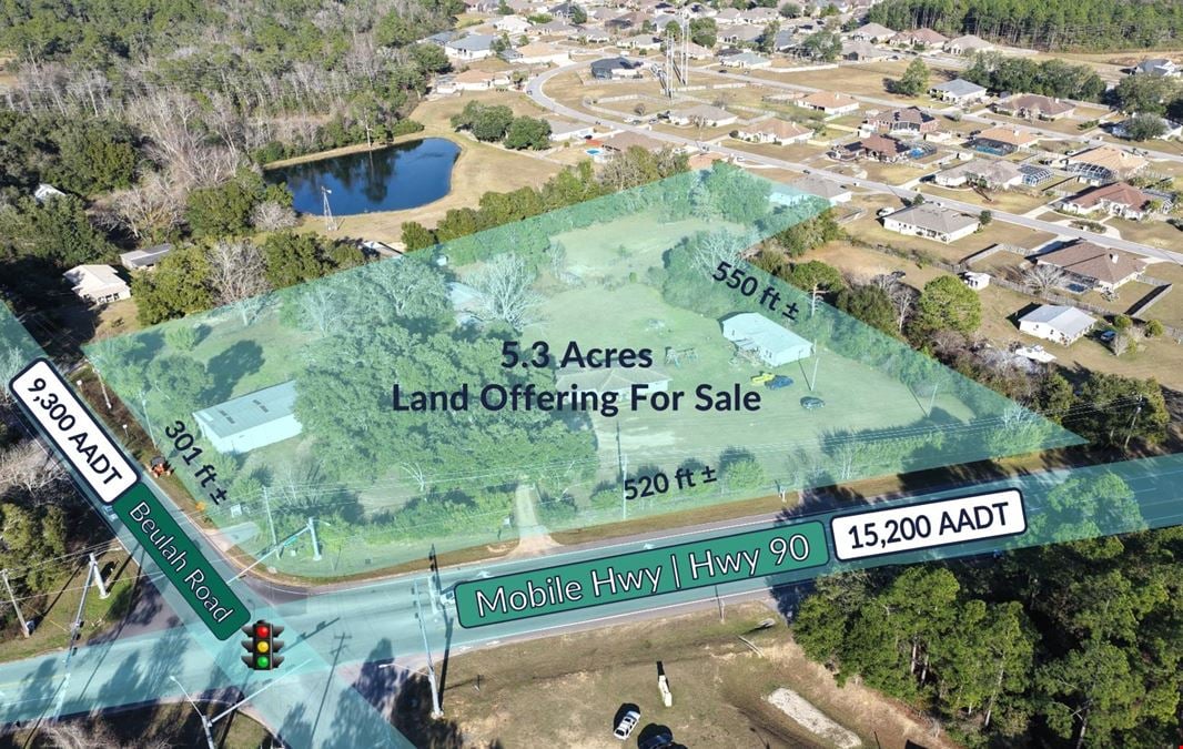 7998 Mobile Hwy | Signalized Hard Corner For Sale