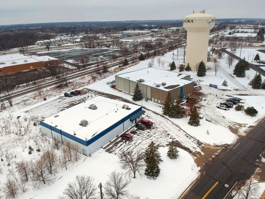 Anoka Industrial Building situated on 1.7 Acres with room for expansion or storage