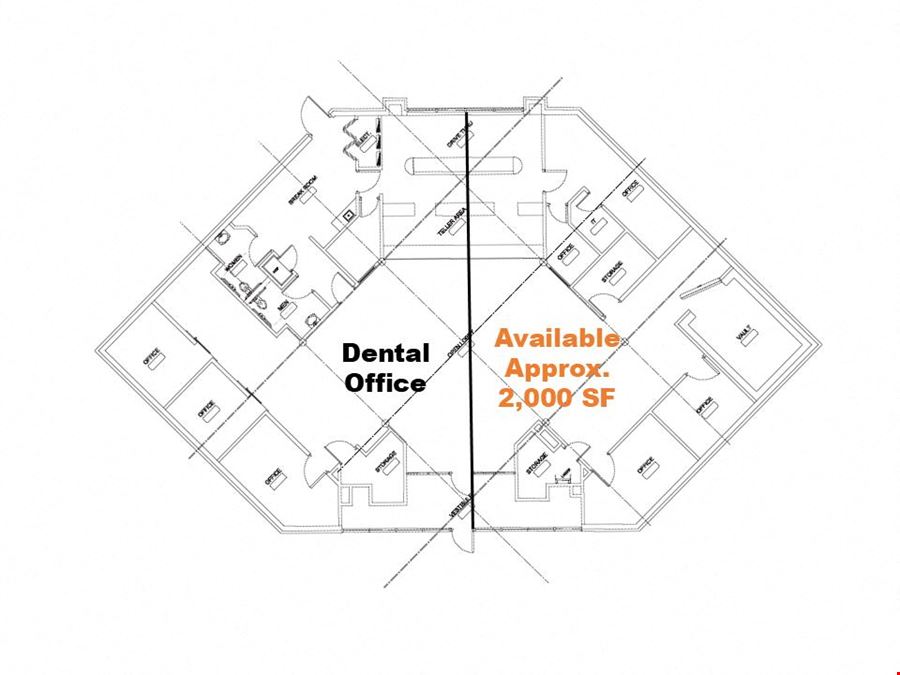 Free Standing Building With Drive Thru Lanes