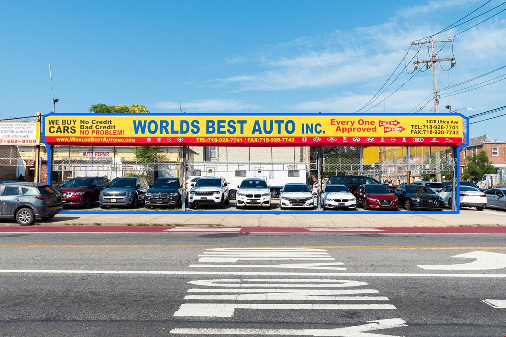 10,000 SF | 1020 Utica Avenue | Prime Auto Dealership Property With Excellent Exposure for Lease