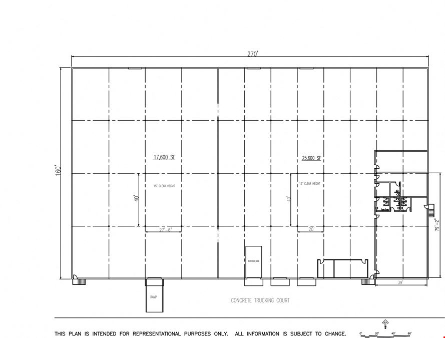 43,200 SF Dock High For Lease