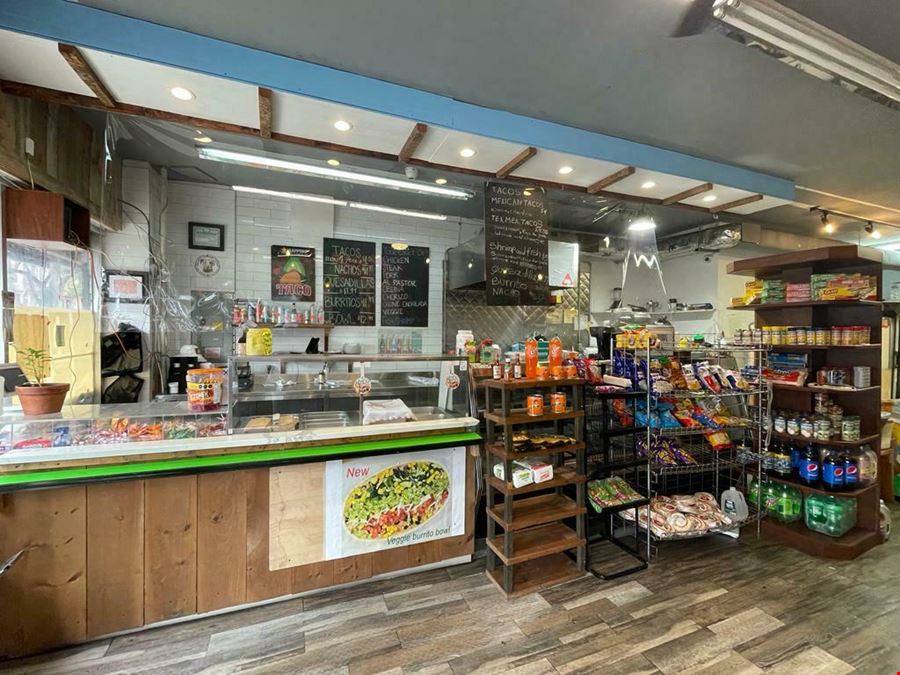 1,500 SF | 54 Howard Avenue | Corner Retail Space with Glass Storefront for Lease