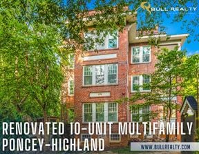 Newly Renovated Intown 10-Unit Apartment Building With Extra Land for Potential Development