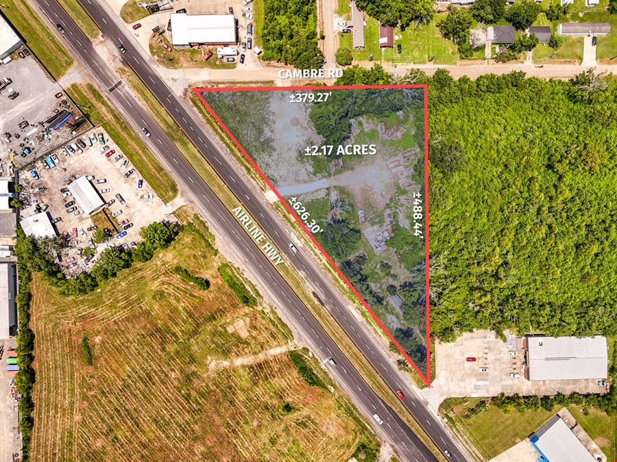 Prime ±2.17 Acre Corner Development Lot on Airline Hwy