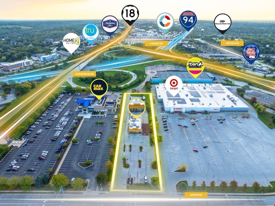 High-Visibility Restaurant Property W/ Drive-Thru I Waukesha, WI I Sale or Lease