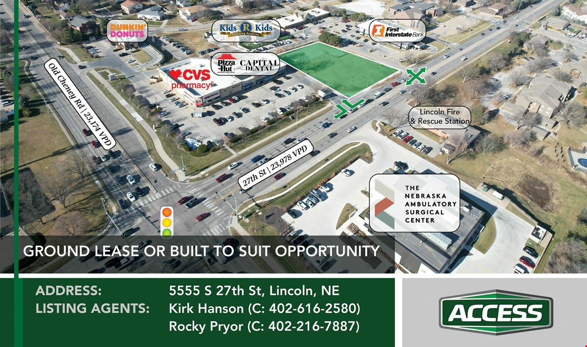 Prime Lot for Ground Lease or Build to Suit