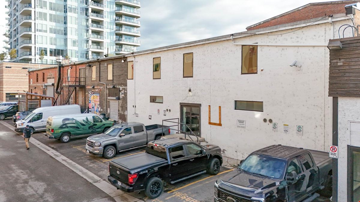 Commercial space available in the Old Cannery Building, an iconic three-storey brick building in Downtown Kelowna