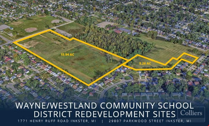 21-Acre Multifamily Redevelopment Sites | 2 Parcels | Inkster, MI