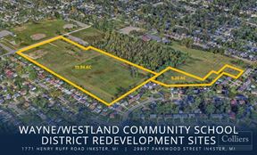 21-Acre Multifamily Redevelopment Sites | 2 Parcels | Inkster, MI