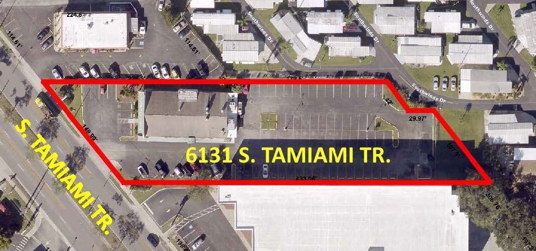1.1 Acres w/ 5,529 SF Building Seconds from the Upcoming Siesta Promenade Shopping & Dining Center
