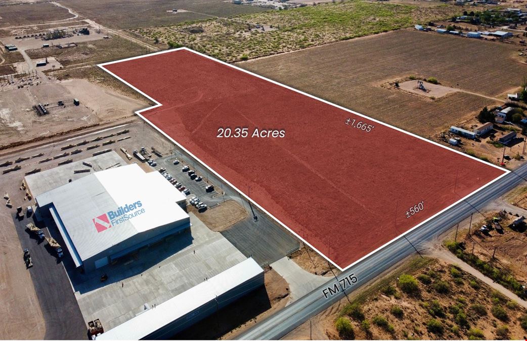 20.35 Acre Industrial Tract in Midland for Build to Suit