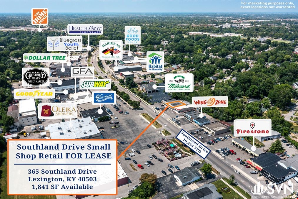 Southland Drive Retail Space For Sublease