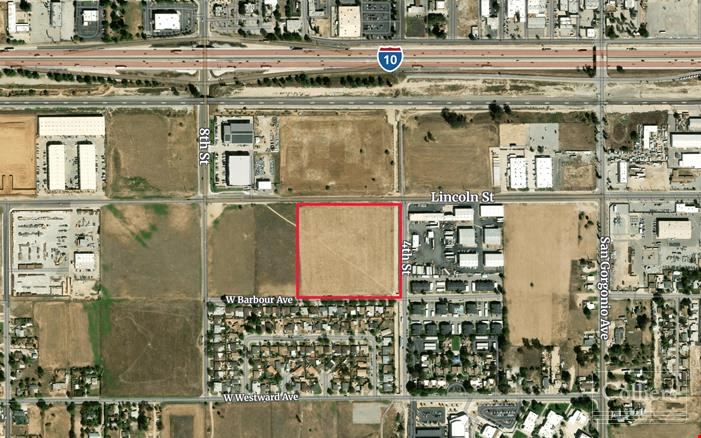 8.9 Acres For Sale 1 Block from I-10 Freeway! Excellent Location.