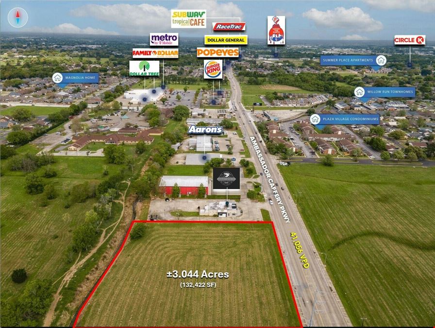FOR SALE: ±3.044 ACRES ON AMBASSADOR CAFFERY