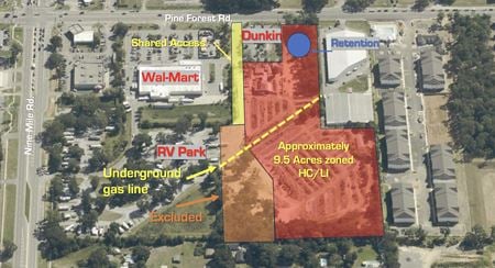 Preview of VacantLand space for Rent at 9235 Pine Forest Rd