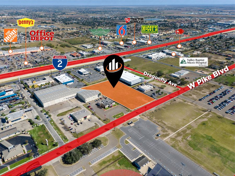 3.08 AC Development Site | Pike Blvd Weslaco TX | Flex | Industrial