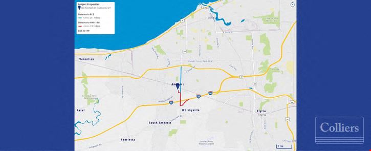 99,600 SF of Industrial Facility on a 12.15-acres available in Amherst, Ohio