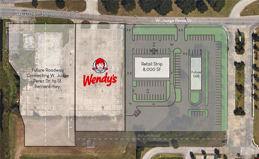 Retail Center and QSR Site for Lease